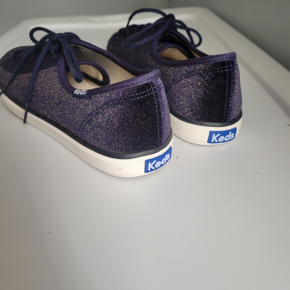 Navy Velour Keds - Picture 6 of 6